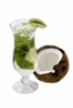 Mojito With a Coconut Garnish