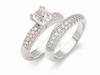 Engagement and Wedding Ring Set 