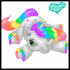 a rainbow pony
