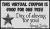 your sexy SLAVE coupon