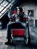 Sweeney Todd on chair