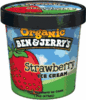 ben &amp; jerrys organic strawbe