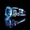 Aquamarine With Diamond Ring