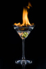 Flaming Martini
