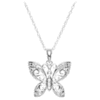 White-Gold Butterfly pendant