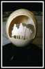 carved eggs