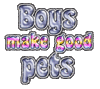 Boys Make Good Pets