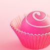 swirl pink cupcake