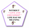 Love &amp; friendship sign