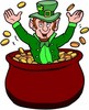 Leprechaun in a pot of gold