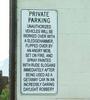 a no-parking sign