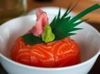 Salmon sashimi