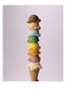Ice Cream cone with many flavour