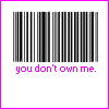 You dont own me