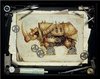 a steampunk rhino